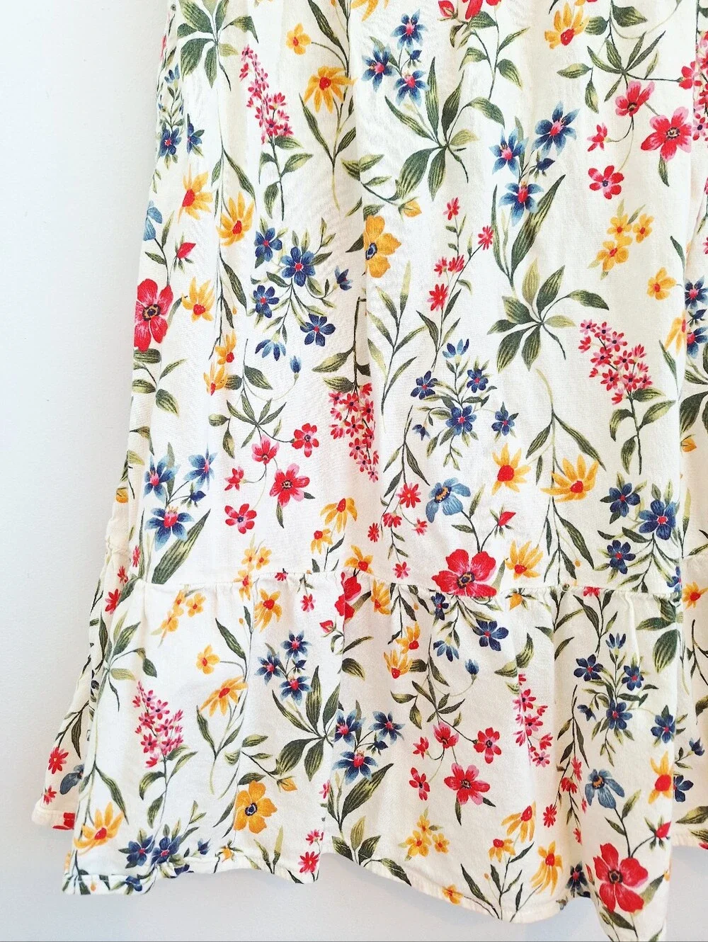 Old Navy Sleeveless Printed Square-Neck Midi Dress - Girls Small 6/7 - Picture 4 of 8